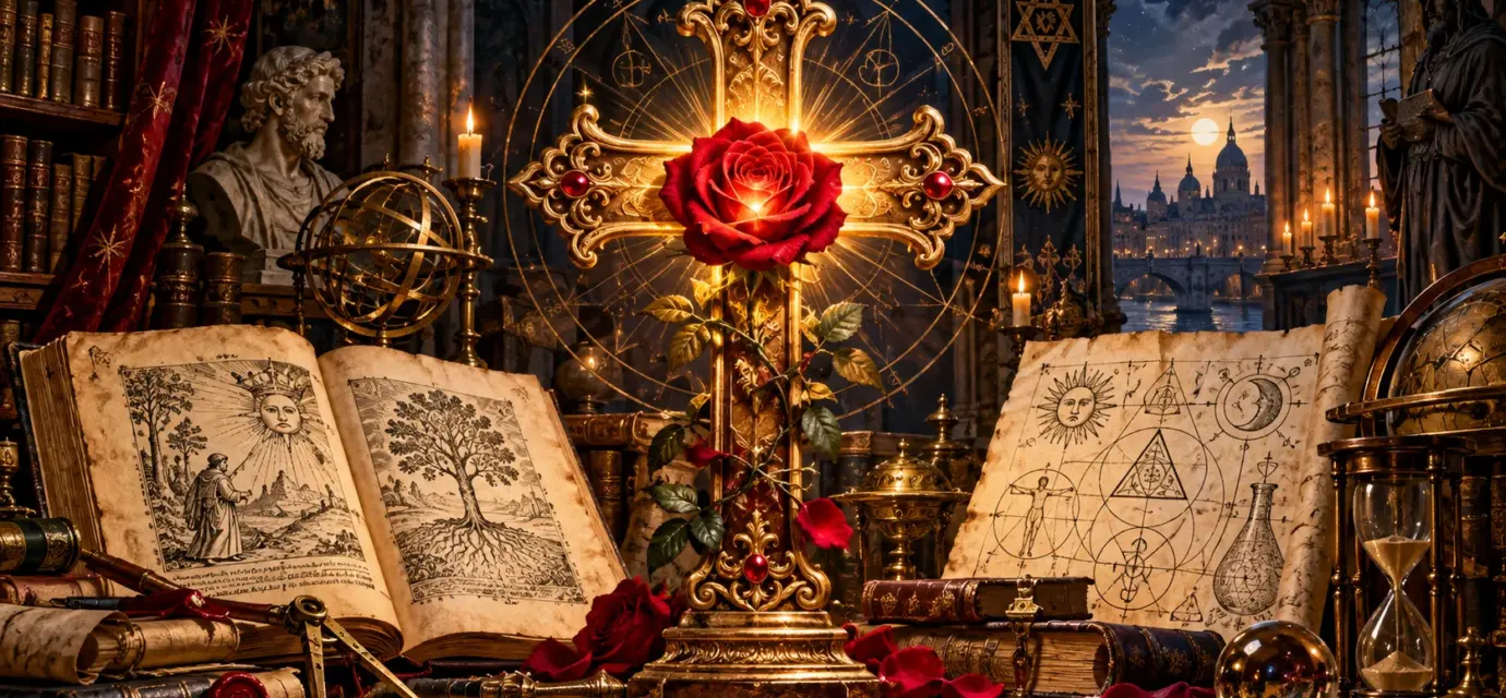 Templo de Lúcifer Altar M Stico Da Rosa Dourada