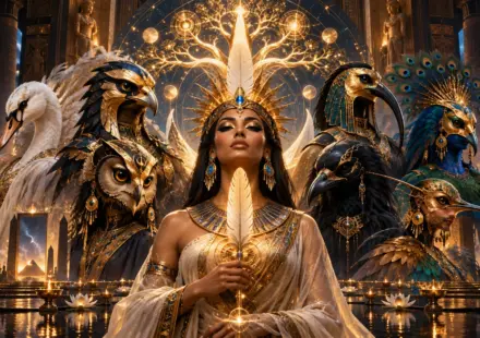 Templo de Lúcifer Deusa Eg Pcia Entre M Scaras Celestiais