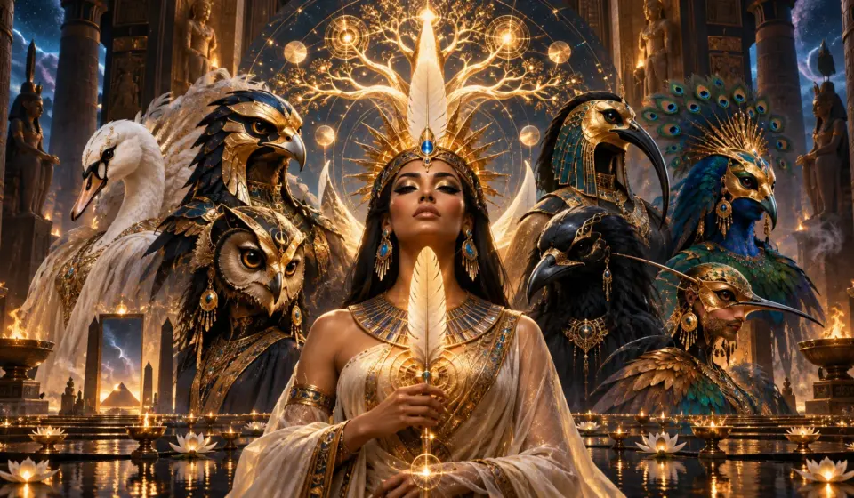 Templo de Lúcifer Deusa Eg Pcia Entre M Scaras Celestiais