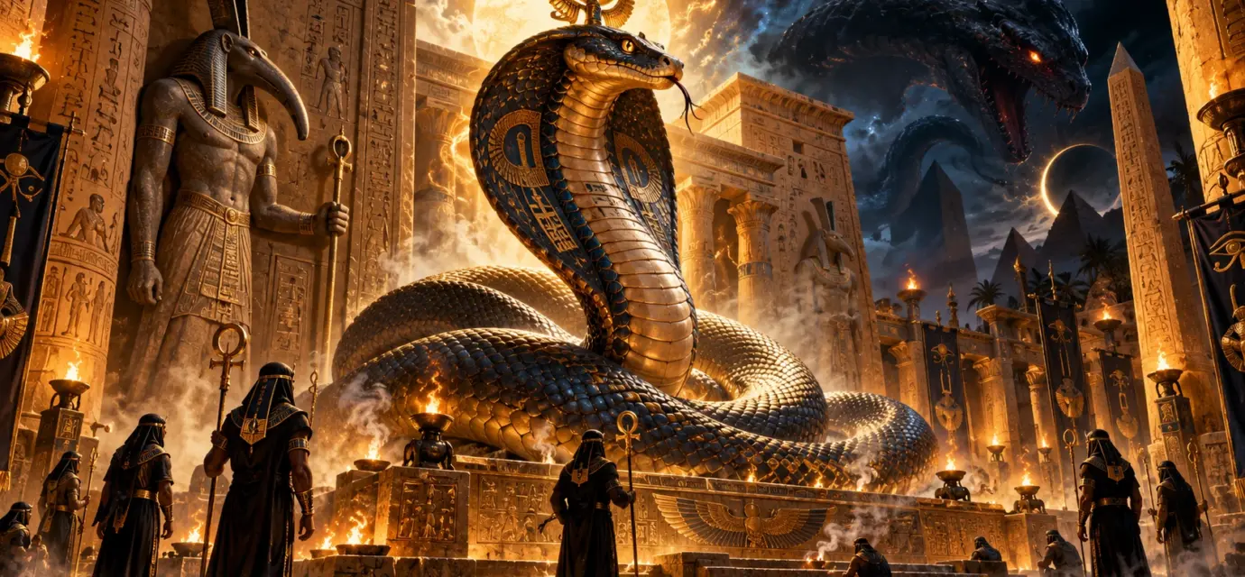 Templo de Lúcifer Ritual Da Serpente Solar No Templo Antigo