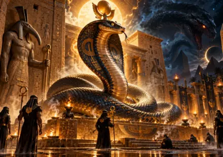 Templo de Lúcifer Ritual Da Serpente Solar No Templo Antigo