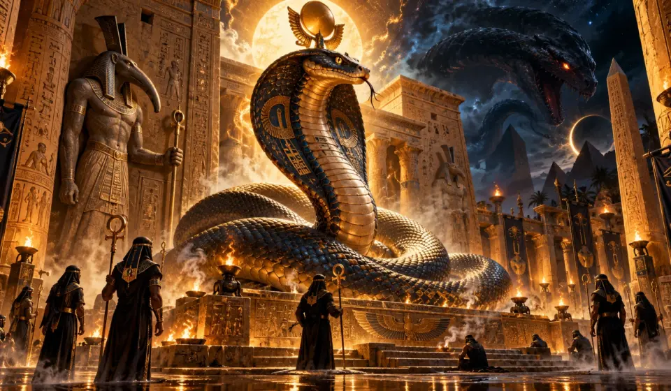 Templo de Lúcifer Ritual Da Serpente Solar No Templo Antigo