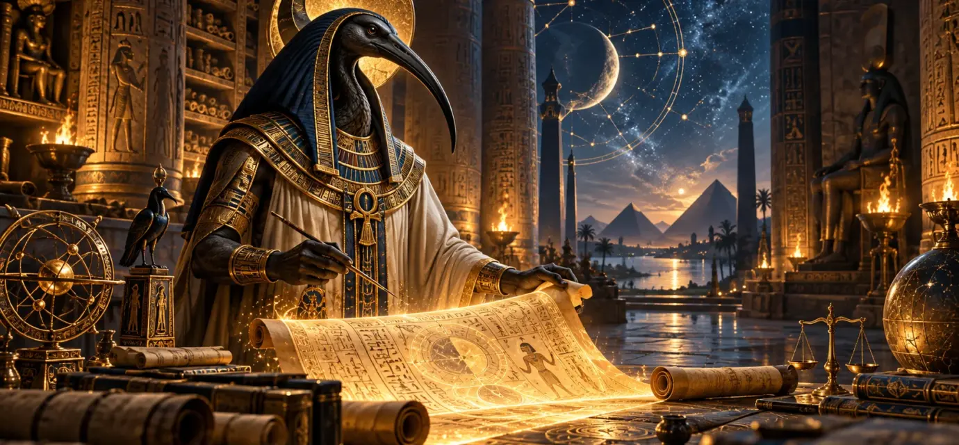 Templo de Lúcifer Thoth Na Biblioteca Celestial Do Egito