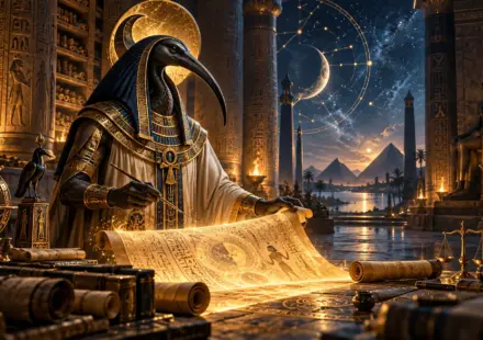 Templo de Lúcifer Thoth Na Biblioteca Celestial Do Egito